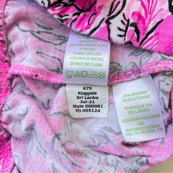 ❤️ LILLY PULITZER 30” PJ Pant Size L K25 - Picture 5 of 7
